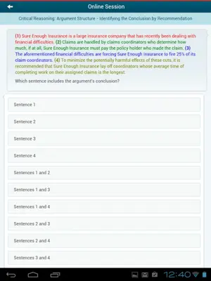 GMAT Tutor android App screenshot 1