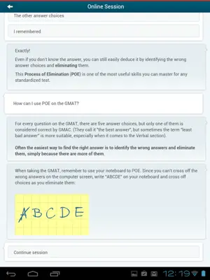 GMAT Tutor android App screenshot 5