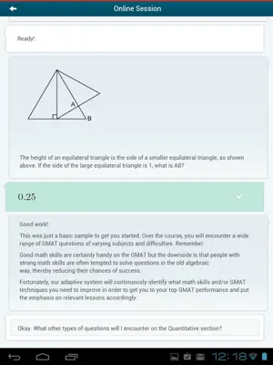 GMAT Tutor android App screenshot 6